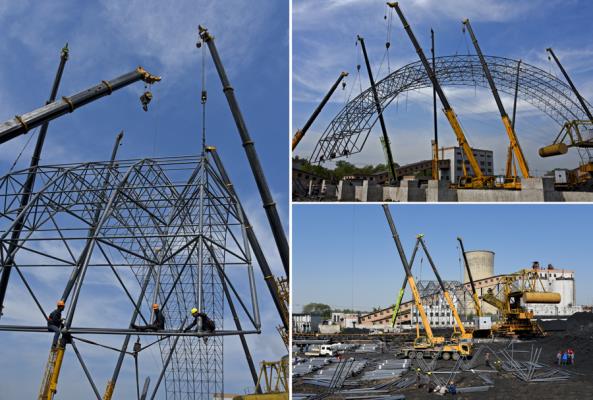 抑塵煤棚落田電