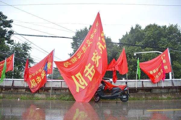 向奮戰在淮河堤壩上抗洪搶險的勇士們致敬！