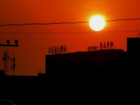 早晨的太陽