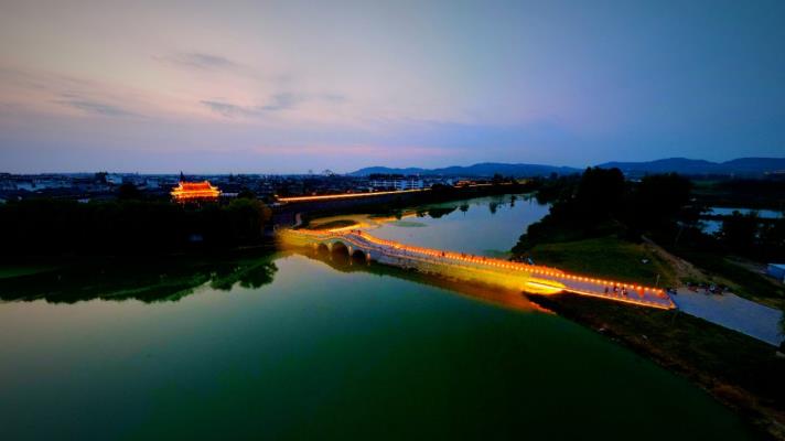 壽縣賓陽(yáng)門外夜景一偶