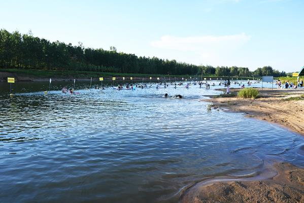 壽縣張李鄉：夕照淠河灣 歡樂金沙灘