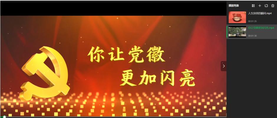 七一、觀看《你讓黨徽更加閃亮》視頻會