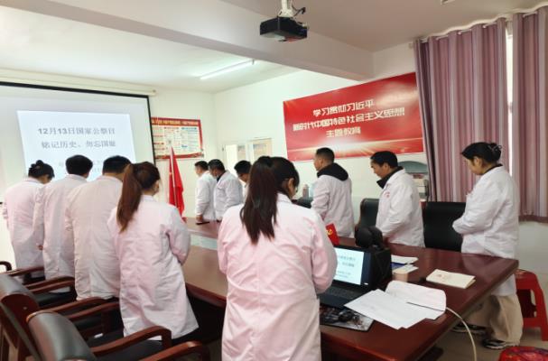 壽縣雙廟集衛生院國家公祭日開展愛國主義教育活動