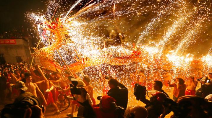 客家“燒火龍”(組照)