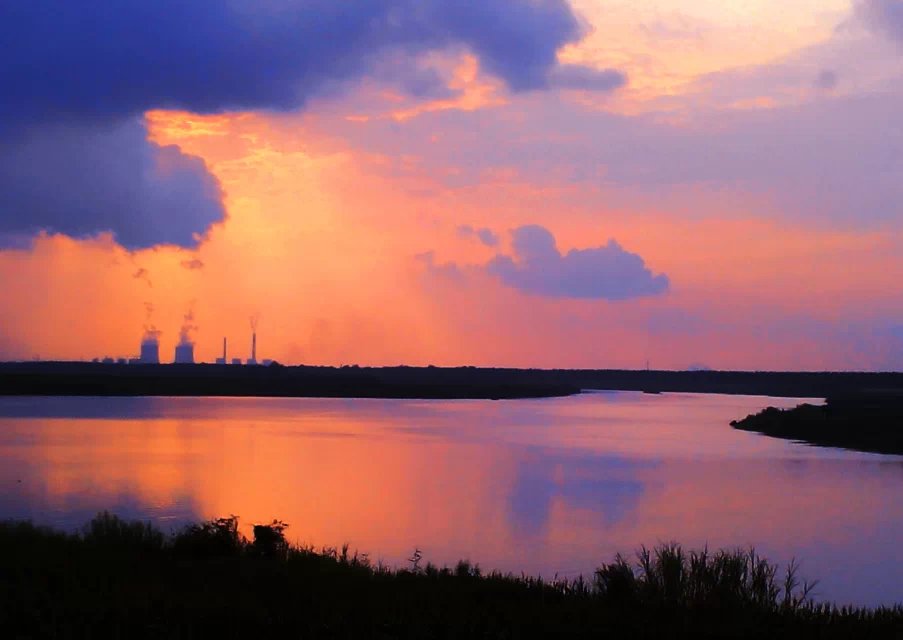 淮南特有的風光-“淮河灣”