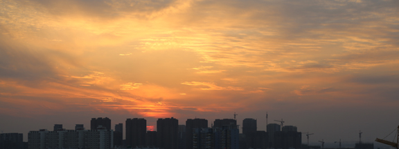 夕陽紅滿天