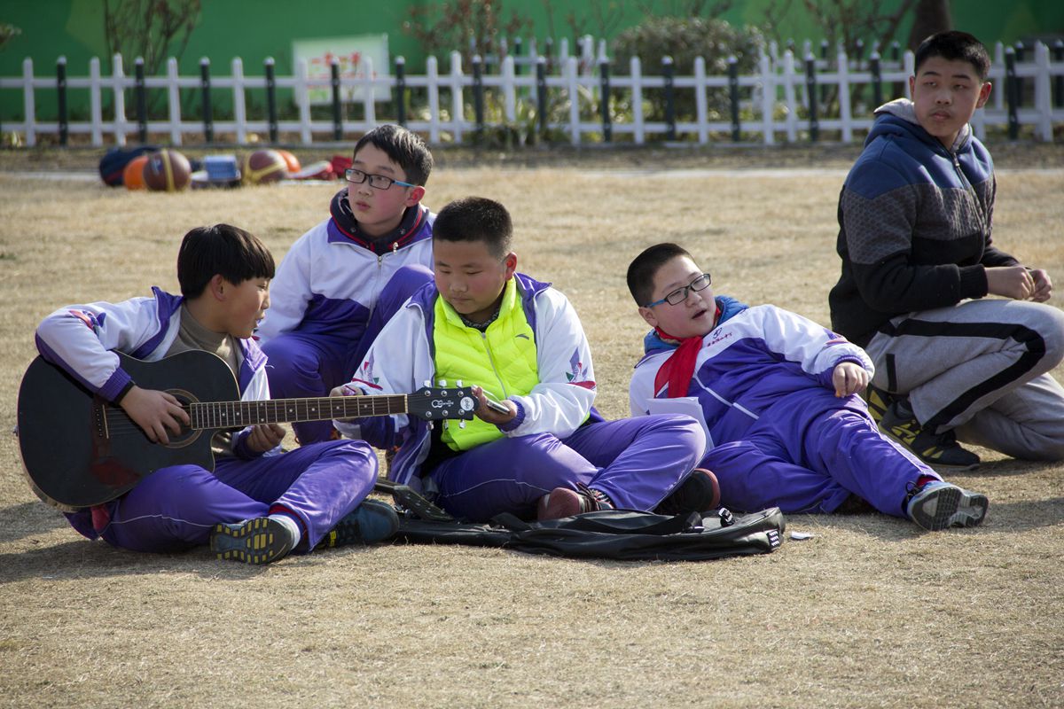 2017年3月3日同一片藍天,洞山中學隗店小學手拉手活動