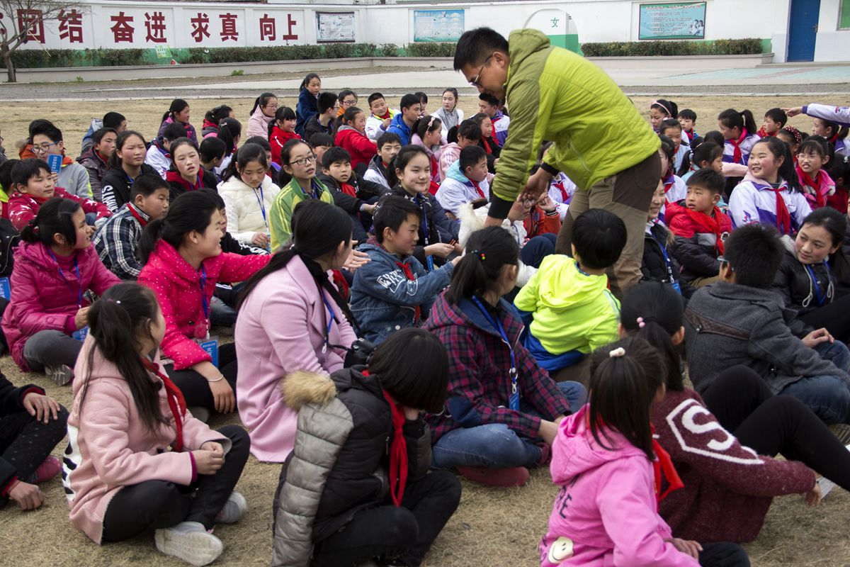 2017年3月3日同一片藍天,洞山中學隗店小學手拉手活動