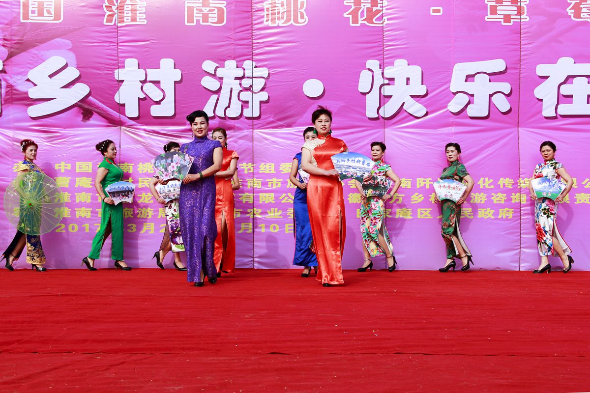 第十界中國淮南桃花,草莓節(jié)。大型活動在曹俺鎮(zhèn)隆重開幕