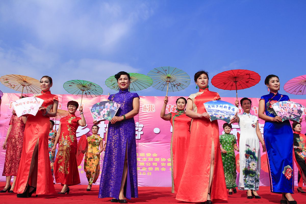 第十界中國淮南桃花,草莓節(jié)。大型活動在曹俺鎮(zhèn)隆重開幕